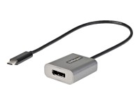 StarTech USB-C auf DisplayPort Adapter - 8K/4K 60Hz USB-C zu DisplayPort 1.4-Adapter Dongle - USB-Type-C auf DP Monitor Videokonverter - Funktioniert mit Thunderbolt 3 - 30cm Kabel (CDP2DPEC) - Videoadapter - 24 pin USB-C (M) zu DisplayPort (W) - Thunderbolt 3 / DisplayPort 1.4 - Support von 8K 60 Hz, Support von 4K 60 Hz - Grau