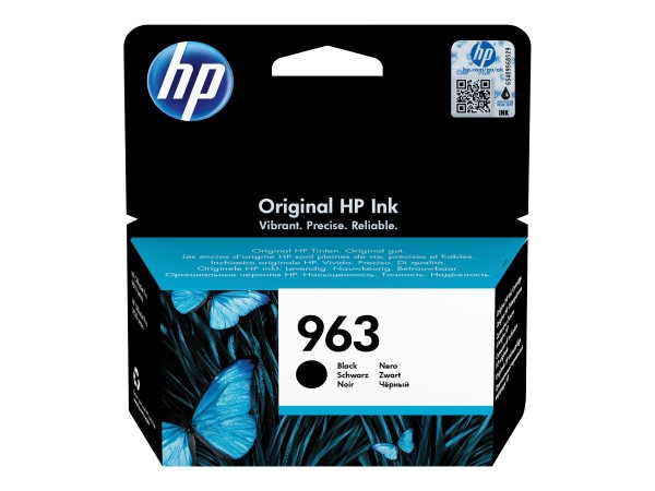 HP 963 - 24.09 ml - Schwarz - original - Officejet - Tintenpatrone - für Officejet 9012; Officejet Pro 90XX