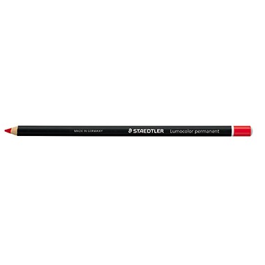 STAEDTLER Trockenmarker Lumocolor glasochrom 108 20-2 permanent rot