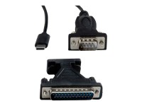 VALUE - Serieller Adapter - USB-C - RS-232 x 1 - Schwarz