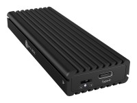 ICY BOX IB-1817MCT-C31 - Speichergehäuse - M.2 - SATA 6Gb/s / PCIe 3.0 x2 (NVMe) - USB 3.2 (Gen 2) - Schwarz