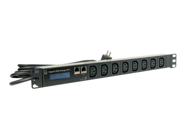 Gude Expert PDU Energy 8311-4 - Stromverteilungseinheit (Rack - einbaufähig) - Ethernet 10/100 - Eingabe, Eingang IEC 60320 C13 - Ausgangsanschlüsse: 8 (8x IEC 60320 C13) - 1U - 48.3 cm (19")