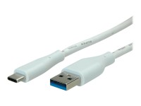 VALUE - USB-Kabel - USB Typ A (M) zu USB-C (M) - USB 3.2 Gen 1 - 5 V - 3 m - USB Power Delivery (3A, 15W) - weiß