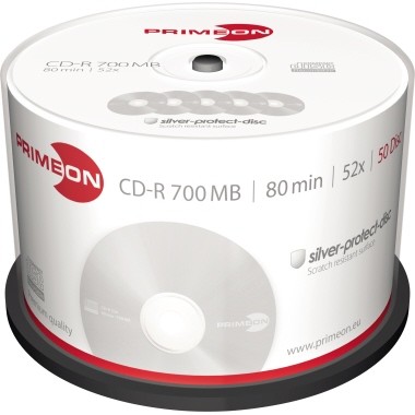 Primeon CD-R 2761102 52x 700MB 80Min. Spindel 50 St./Pack.
