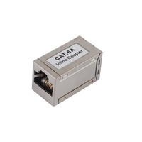 Equip Verbinder Cat6A 2x RJ45 1:1 voll geschirmt Silber - 221171