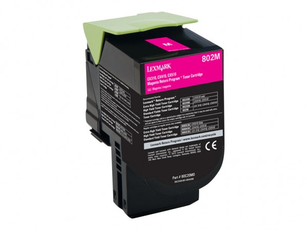 Lexmark 802M - Magenta - Original - Tonerpatrone LCCP, LRP - für Lexmark CX310dn, CX310n, CX410de, CX410dte, CX410e, CX510de, CX510dhe, CX510dthe