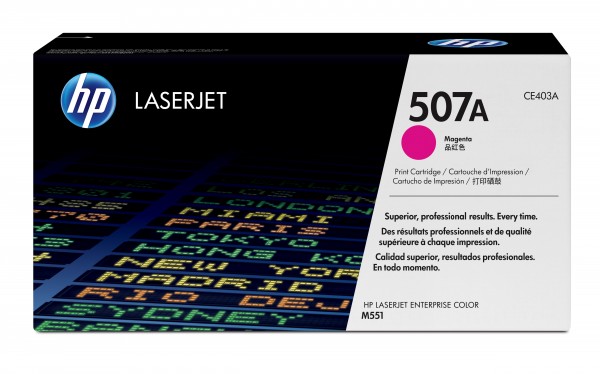 HP 507A - Magenta - original - LaserJet - Tonerpatrone (CE403A) - für Color LaserJet Enterprise MFP M575; LaserJet Pro MFP M570
