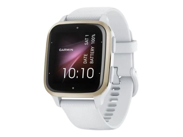 Garmin Venu Sq 2 - 40 mm - weiß - intelligente Uhr mit Band - Silikon - weiß - Handgelenkgröße: 125-190 mm - Anzeige 3.59 cm (1.41") - Bluetooth, Wi-Fi, ANT+ - 38 g