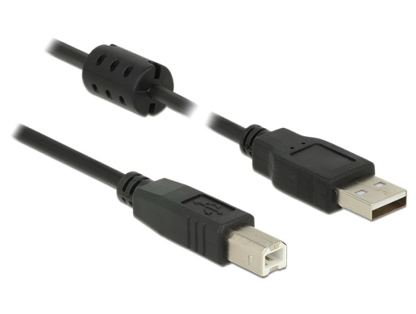 DeLOCK - USB-Kabel - USB (M) bis USB Typ B (M) - USB 2.0 - 2 m - Schwarz