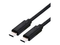 Roline - USB-Kabel - 24 pin USB-C (M) zu 24 pin USB-C (M) - USB4 Gen2x2 - 20 V - 5 A - 2 m - USB-Stromversorgung (100 W) - Schwarz