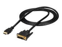 StarTech 6ft (1.8m) HDMI to DVI Cable, DVI-D to HDMI Display Cable (1920x1200p), Black, 19 Pin HDMI Male to DVI-D Male Cable Adapter, Digital Monitor Cable, M/M, Single Link - DVI to HDMI Cord (HDMIDVIMM6) - Adapterkabel - HDMI männlich zu DVI-D männlich - 1.83 m - Schwarz - für P/N: DK31C3HDPD, DK31C3HDPDUE, MDP2HDEC, ST121HD20FXA, VID2HDCON2, VS424HD4K60