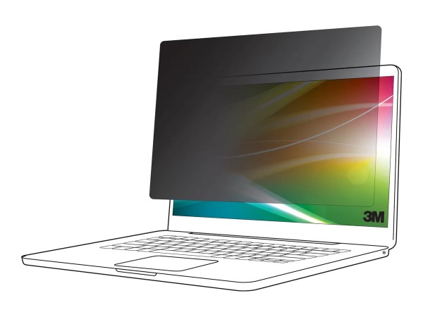 3M Bright Screen Privacy Filter BPNHP001 - Blickschutzfilter für Notebook - heller Bildschirm, 3:2 - klebend - 33.8 cm (13.3") - Schwarz - für HP EliteBook x360 1030 G2 Notebook