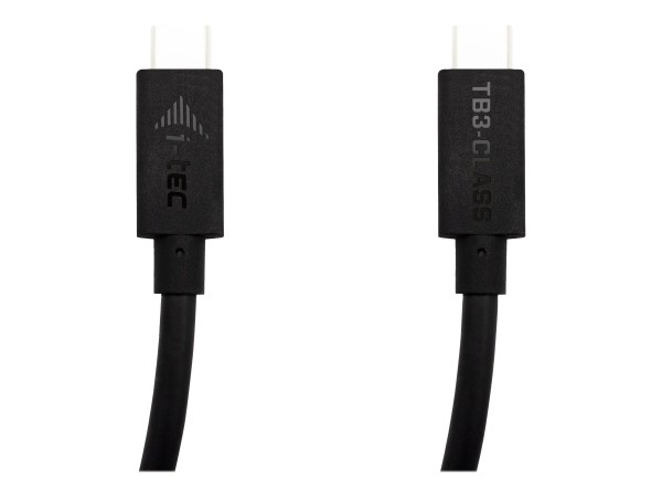 i-Tec - Thunderbolt-Kabel - 24 pin USB-C (M) zu 24 pin USB-C (M) - USB 3.1 Gen 1 / Thunderbolt 3 - 1.5 m - 4K Unterstützung, 8K Unterstützung, USB-Stromversorgung (100 W)