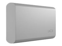 LaCie Portable SSD STKS2000400 - SSD - 2 TB - extern (tragbar) - USB (USB-C Steckverbinder) - Moon Silver - mit Seagate Rescue Data Recovery