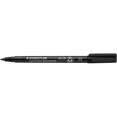 STAEDTLER Folienstift Lumocolor 317-9 1mm permanent schwarz