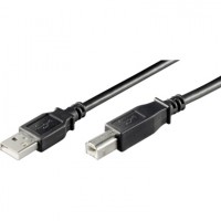 Goobay USB Kabel 68900 USB 2.0 1,8m A/B-Stecker schwarz