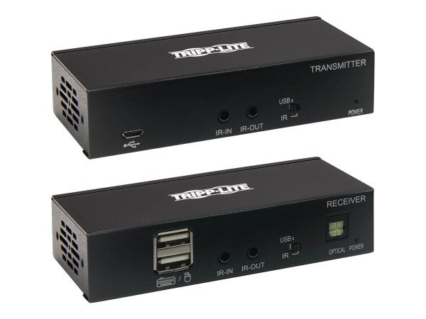 Tripp DisplayPort to HDMI over Cat6 Extender Kit with KVM Support, 4K 60Hz, 4:4:4, USB, PoC, HDCP 2