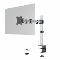 DURABLE SELECT - Befestigungskit (Gelenkarm, Klammer, Spalte, Schraubmontage) - für LCD-Display - Kunststoff, Aluminium, Stahl - Silber - Bildschirmgröße: 33-68.6 cm (13"-27") - Tischmontage