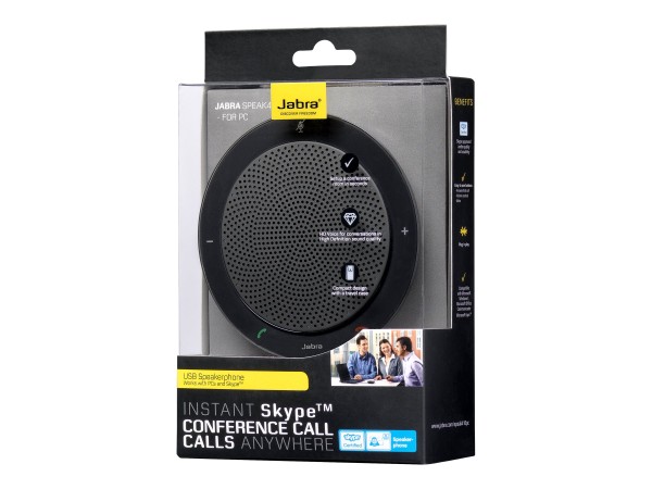 Jabra SPEAK 410 MS - VoIP-Freisprechtelefon für Tisch - kabelgebunden - USB - Zertifiziert für Skype für Unternehmen