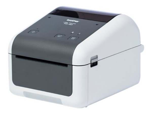 Brother TD-4520DN - Etikettendrucker - Thermodirekt - Rolle (11,8 cm) - 300 x 300 dpi - bis zu 152 mm/Sek. - USB 2.0, LAN, seriell - Grau, weiß