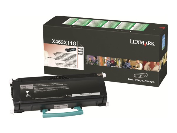 Lexmark - Besonders hohe Ergiebigkeit - Schwarz - Original - Tonerpatrone LCCP, LRP - für Lexmark X463de, X464de, X466de, X466dte, X466dwe