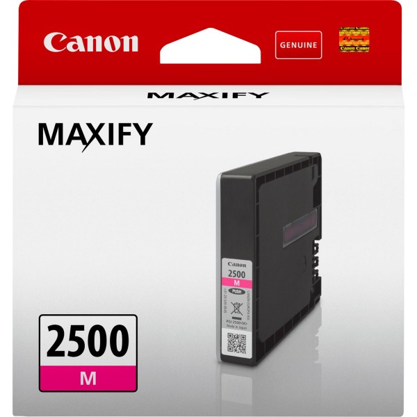 Canon PGI-2500M - 9.6 ml - Magenta - Original - Tintenbehälter - für MAXIFY iB4050, iB4150, MB5050, MB5150, MB5155, MB5350, MB5450, MB5455