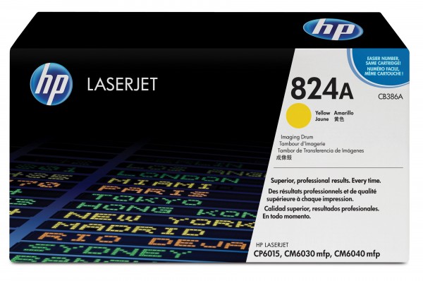 HP 824A - Gelb - original - Trommeleinheit - für Color LaserJet CM6040, CM6040f, CM6049f, CP6015de, CP6015dn, CP6015n, CP6015x, CP6015xh