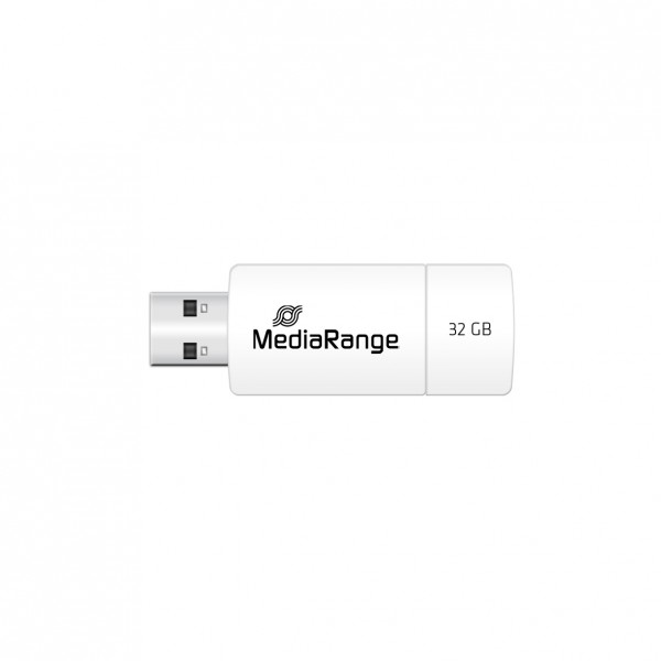 MediaRange - USB-Flash-Laufwerk - 32 GB - USB 2.0 - weiß, grün