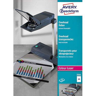 Avery Zweckform Laserfolie 3561 DIN A4 transparent 50 St./Pack.