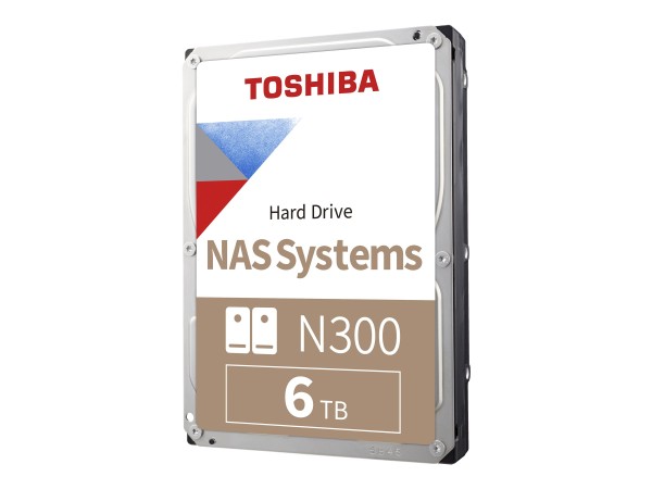 Toshiba N300 NAS - Festplatte - 6 TB - intern - 3.5" (8.9 cm) - SATA 6Gb/s - 7200 rpm - Puffer: 256 MB