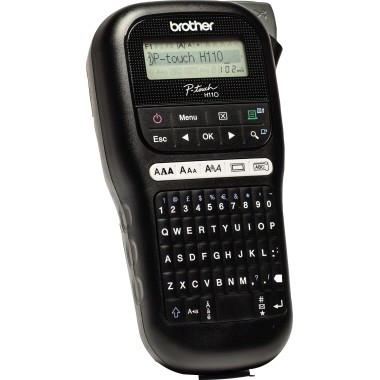 Brother P-Touch PT-H110 - Beschriftungsgerät - s/w - Thermotransfer - Rolle (1,2 cm) - 180 dpi - bis zu 20 mm/Sek. - 2-zeiliger Druck