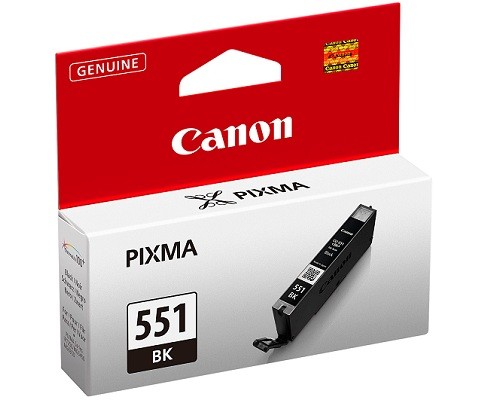 Canon CLI-551BK - 7 ml - Schwarz - Original - Tintenbehälter - für PIXMA iP8750, iX6850, MG5550, MG5650, MG5655, MG6450, MG6650, MG7150, MG7550, MX725, MX925