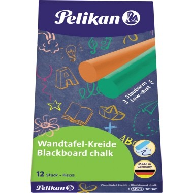 Pelikan Wandtafelkreide 701367 farbig sortiert 12 St./Pack.