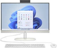 HP 24-cr0205ng - All-in-One (Komplettlösung) - Core i3 i3-1315U / 1.2 GHz - RAM 8 GB - SSD 512 GB - NVMe - UHD Graphics - GigE, Bluetooth 5.3 - WLAN: 802.11a/b/g/n/ac/ax, Bluetooth 5.3 - Win 11 Home - Monitor: LED 60.5 cm (23.8") 1920 x 1080 (Full HD) - Tastatur: Deutsch - Shell White, texturierte Oberfläche
