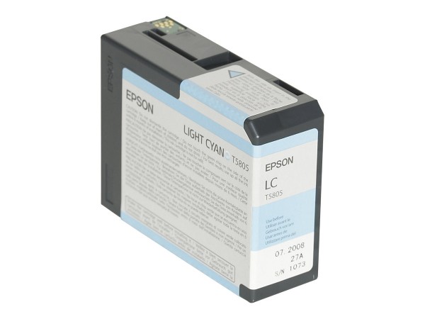 Epson T5805 - 80 ml - hell Cyan - Original - Tintenpatrone - für Stylus Pro 3800, Pro 3880