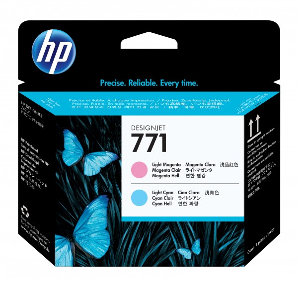 HP 771 - Hellmagentafarben, hell Cyan - Druckkopf - für DesignJet Z6200, Z6600, Z6610, Z6800, Z6810