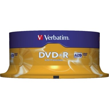 Verbatim - 25 x DVD-R - 4.7 GB 16x - mattsilber - Spindel