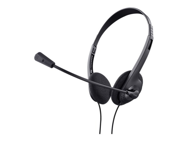 Trust Chat - Headset - On-Ear - kabelgebunden - 3,5 mm Stecker - Schwarz