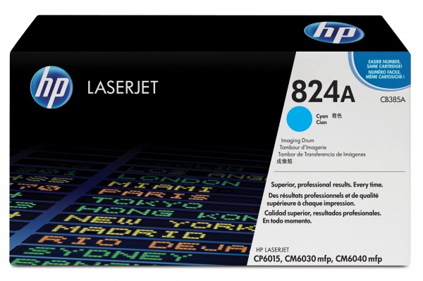 HP 824A - Cyan - original - Trommeleinheit - für Color LaserJet CM6040, CM6040f, CM6049f, CP6015de, CP6015dn, CP6015n, CP6015x, CP6015xh