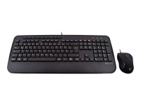 V7 CKU300DE - Tastatur-und-Maus-Set - USB - QWERTZ - Deutsch - Schwarz
