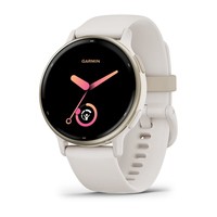 Garmin vívoactive 5 - Ivory - intelligente Uhr mit Band - Silikon - Handgelenkgröße: 125-190 mm - Anzeige 3.04 cm (1.2") - 4 GB - Bluetooth, Wi-Fi, ANT+ - 26 g