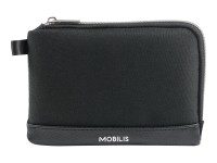 Mobilis PURE - Tasche für Kabel / Ladegeräte / Zubehör - Schwarz/Silber