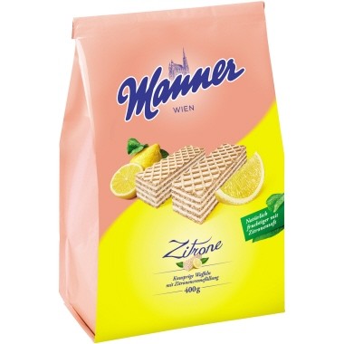 Manner Neapolitaner Schnitten Zitrone 20720 400g/Pack.