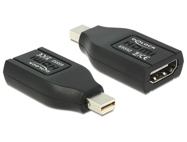 DeLOCK - HDMI-Adapter - Mini DisplayPort (M) bis HDMI (W) - Schwarz