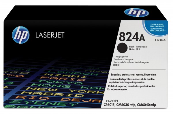 HP 824A - Schwarz - original - Trommeleinheit - für Color LaserJet CM6040, CM6040f, CM6049f, CP6015de, CP6015dn, CP6015n, CP6015x, CP6015xh