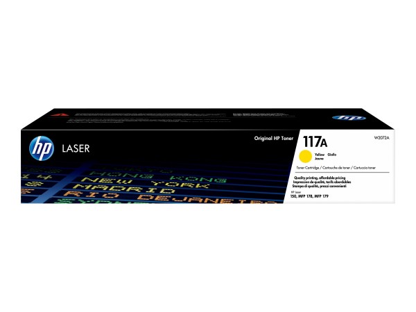 HP 117A - Gelb - Original - Tonerpatrone (W2072A) - für Color Laser 150a, 150nw, MFP 178nw, MFP 178nwg, MFP 179fnw, MFP 179fwg