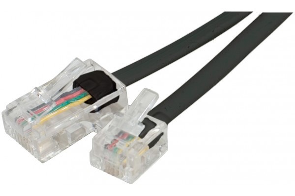 exertis Connect - Telefon-/Netzwerkkabel - RJ-11 (M) zu RJ-45 (M) - 3 m - Schwarz