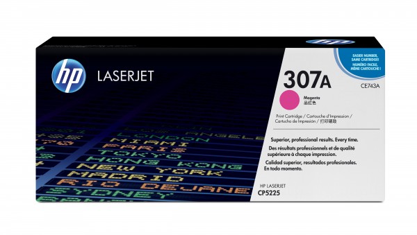 HP 307A - Magenta - Original - LaserJet - Tonerpatrone (CE743A) - für Color LaserJet Professional CP5225, CP5225dn, CP5225n