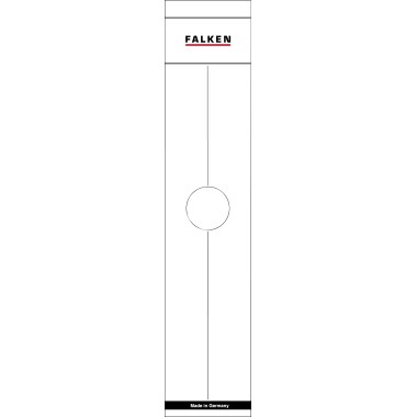 Falken Ordnerrückenschild 11287067 70mm weiß 10 St./Pack.