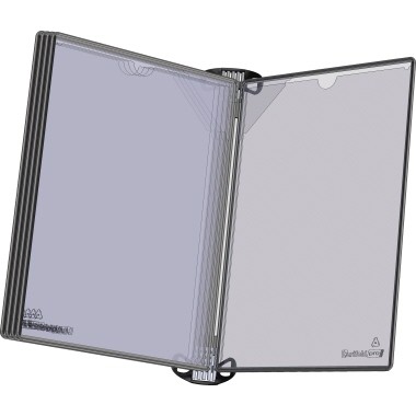 DJOIS Wandelement PRO 920304 A4 5Tafeln PVC sw